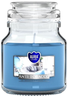 AURA FRAGRANCES CANDLES АРОМАТНА СВЕЩ ANTI TOBACCO 120ГР