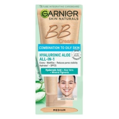 GARNIER BB КРЕМ HYALURONIC ALOE ALL-IN-ONE ЗА КОМБИНИРАНА КЪМ МАЗНА КОЖА 50МЛ