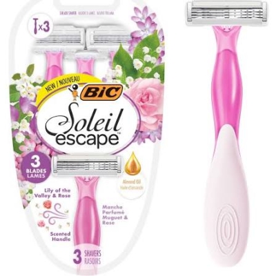 BIC САМОБРЪСНАЧКА SOLEIL ESCAPE 3 МОМИНА СЪЛЗА/РОЗА 1БР