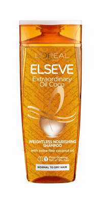 L'OREAL ELSEVE ШАМПОАН ЗА КОСА EXTRAORDINARY FINE COCONUT OIL ЗА СУХА КОСА 250МЛ