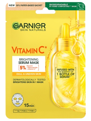 GARNIER МАСКА ЗА ЛИЦЕ ХАРТИЕНА С ВИТАМИН С 28ГР