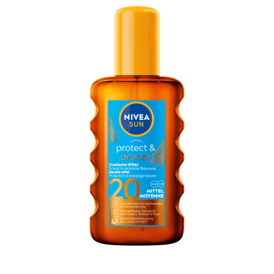 NIVEA СЛЪНЦЕЗАЩИТНО ОЛИО PROTECT & BRONZE СПРЕЙ SPF20 200МЛ