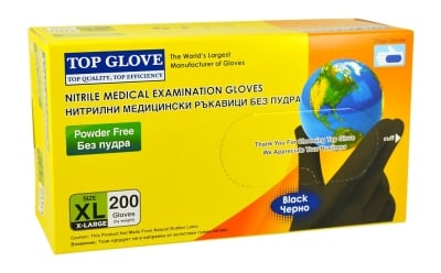РЪКАВИЦИ DISPOSABLE GLOVES НИТРИЛНИ L 200БР