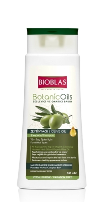 BIOBLAS ШАМПОАН С МАСЛИНОВО МАСЛО И ЕКСТРАКТ ОТ ХВОЩ 360МЛ