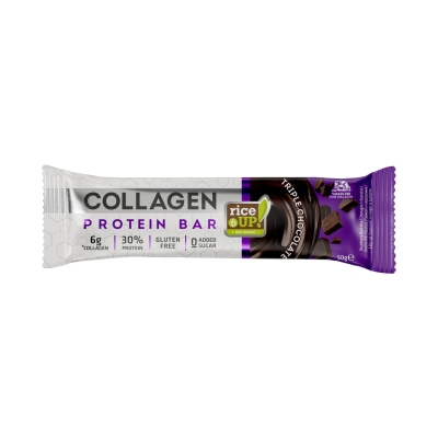 RICE UP! ПРОТЕИНОВ БАР COLLAGEN ТРОЕН ШОКОЛАД 50ГР