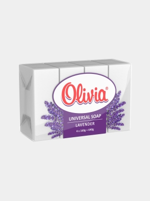 OLIVIA САПУНИ УНИВЕРСАЛЕН ЗА ПРАНЕ ЛАВАНДУЛА 4-КА 160ГР