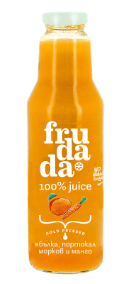 FRUDADA НАПИТКА ЯБЪЛКА,ПОРТОКАЛ,МОРКОВ И МАНГО 0.250МЛ
