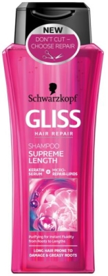 GLISS ШАМПОАН SUPREME LENGTH ДЪЛГА КОСА 250МЛ