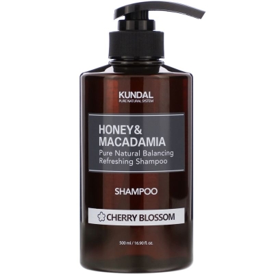 KUNDAL ШАМПОАН HONEY & MACADAMIA ЦВЯТ ОТ ЧЕРЕША 500МЛ