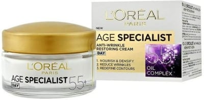 L'OREAL ДНЕВЕН КРЕМ ПРОТИВ БРЪЧКИ AGE SPECIALIST 55+ 50МЛ 