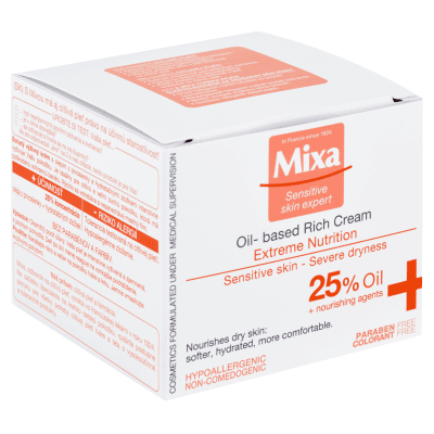 MIXA ПОДХРАНВАЩ КРЕМ ЗА ЛИЦЕ OIL-BASED RICH CREAM EXTREME NUTRITION 50МЛ