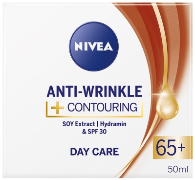 NIVEA КРЕМ ЗА ЛИЦЕ ANTI-WRINKLE CONTOURING 65+ КОНТУРИРАЩ ПРОТИВ БРЪЧКИ ДНЕВЕН 50МЛ