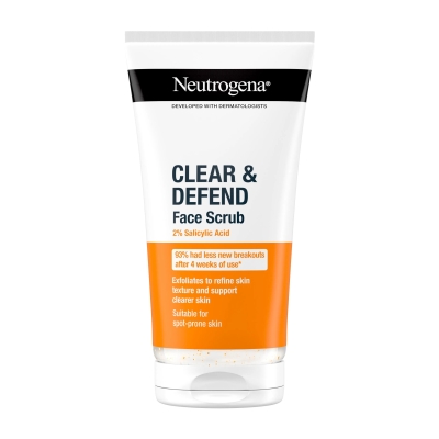 NEUTROGENA ПИЛИНГ CLEAR & DEFEND СЪС САЛИЦИЛОВА КИСЕЛИНА 150МЛ