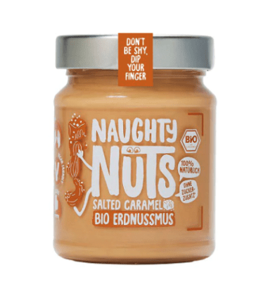 NAUGHTY NUTS ТАХАН ФЪСТЪЧЕН СОЛЕН КАРАМЕЛ 250ГР