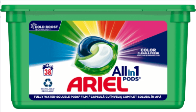 ARIEL КАПСУЛИ ALL IN 1 COLOR 38БР