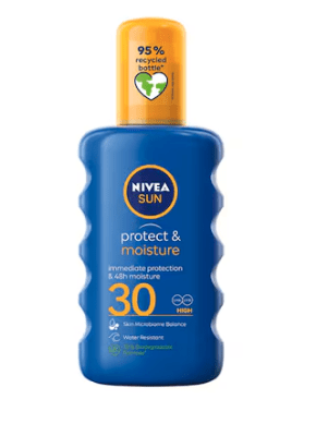 NIVEA СЛЪНЦЕЗАЩИТЕН СПРЕЙ SUN PROTECT & MOISTURE SPF30 200МЛ