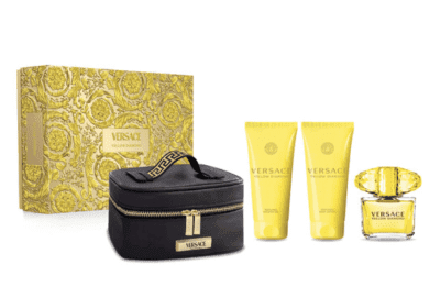 VERSACE YELLOW DIAMOND КОМПЛЕКТ EDT 90МЛ + ЛОСИОН ЗА ТЯЛО 100МЛ + ДУШ ГЕЛ 100МЛ + НЕСЕСЕР ЗА ЖЕНИ