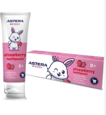 ASTERA ПАСТА ЗА ЗЪБИ ЯГОДА 0+ 65МЛ