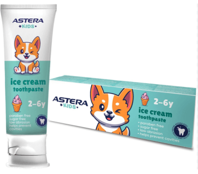 ASTERA ПАСТА ЗА ЗЪБИ СЛАДОЛЕД 2-6 ГОД 65МЛ