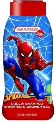 NATURAVERDE ШАМПОАН ЗА КОСА И ТЯЛО SPIDERMAN ДЕТСКИ 250МЛ