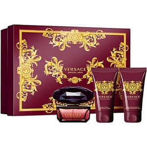VERSACE CRYSTAL NOIR ТОАЛЕТНА ВОДА ЗА ЖЕНИ 50МЛ + ЛОСИОН ЗА ТЯЛО 50МЛ + ДУШ ГЕЛ 50МЛ