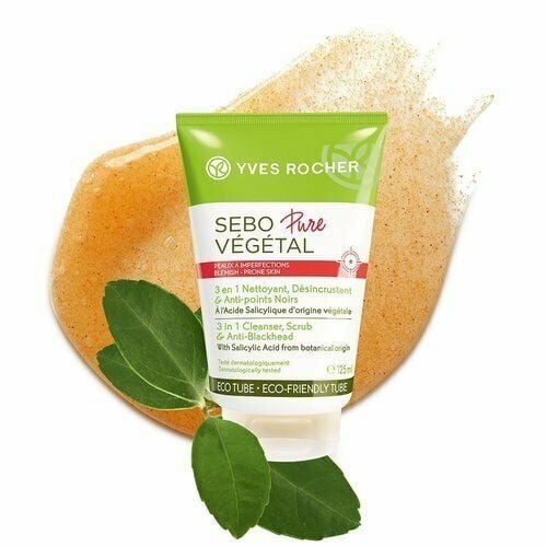 YVES ROCHER ИЗМИВАЩ ГЕЛ SEBO PURE VEGETAL ЗА ЖЕНИ 125МЛ | Магазини Ivis ...