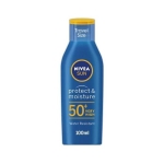NIVEA СЛЪНЦЕЗАЩИТЕН ЛОСИОН PROTECT&MOISTURE SPF50+ MINI 100МЛ