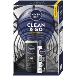 NIVEA КОМПЛЕКТ CLEAN&GO ДУШ ГЕЛ 250МЛ + ДЕО 150МЛ ЗА МЪЖЕ