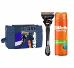 GILLETTE FUSION КОМПЛЕКТ PROGLIDE САМОБРЪСНАЧКА 1БР + ГЕЛ ЗА БРЪСНЕНЕ 200МЛ