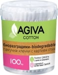 AGIVA КЛЕЧКИ ЗА УШИ БИОРАЗГРАДИМИ КУТИЯ 100БР