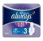 ALWAYS ДАМСКИ ПРЕВРЪЗКИ PLATINIUM ULTRA NIGHT 6БР