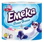 ЕМЕКА ТОАЛЕТНА ХАРТИЯ OCEAN BREEZE 4БР