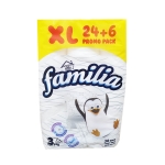 FAMILIA ТОАЛЕТНА ХАРТИЯ 24+6 БЯЛА 