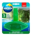 SANOBON WC ТОАЛЕТНО БЛОКЧЕ 5 IN 1 GREEN FOREST SCENTED 55ГР