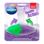 SANOBON WC ТОАЛЕТНО БЛОКЧЕ DOUBLE ACTION LAVENDER SCENTED 55ГР