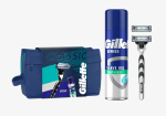 GILLETTE MACH 3 КОМПЛЕКТ САМОБРЪСНАЧКА + РЕЗЕРВНО НОЖЧЕ 2БР + ГЕЛ ЗА БРЪСНЕНЕ 200МЛ + НЕСЕСЕР ЗА МЪЖЕ