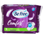BE FREE ДАМСКИ ПРЕВРЪЗКИ COMFORT DRY FEEL НОЩНИ КОПРИНА 7БР