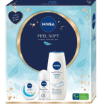 NIVEA КОМПЛЕКТ FEEL SOFT ДУШ ГЕЛ 250МЛ + КРЕМ SOFT 100МЛ + РОЛ-ОН 50МЛ