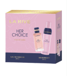 LA RIVE КОМПЛЕКТ HER CHOICE ТОАЛЕТНА ВОДА 100МЛ + ДЕО 150МЛ ЗА ЖЕНИ