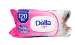 DELTA MAGIC МОКРИ КЪРПИ БЕБЕ РОЗОВИ КАПАК 120БР