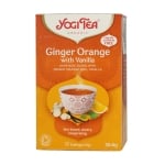 YOGI TEA ЧАЙ ДЖИНДЖИФИЛ, ПОРТОКАЛ И ВАНИЛИЯ 17 ПАКЕТЧЕТА. 30.6ГР